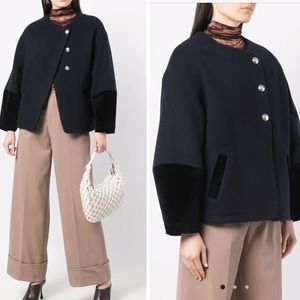 Closed x Leandra Medine Cohen contrasting-cuff jacket